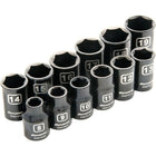 Dynamic Tools – Ensemble de 12 douilles 6 pans standards pour clés à chocs métriques, à prise de 3/8 po, 8 mm à 19 mm-Contient : 8, 9, 10, 11, 12, 13, 14, 15, 16, 17, 18, 19 (mm)