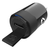 Mini chargeur Scosche certifié PowerVolt 30 watts USB-C pour l’auto-Témoin lumineux d’alimentation à DEL.