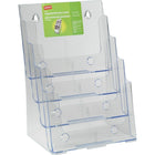 Staples - Présentoir à magazines à 4 étages-Dimensions : 12 5/8 haut. x 9 1/2 larg. x 8 prof. (po)