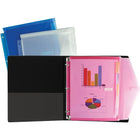 Staples - Classeur expansible, 3 trous et 5 onglets-Couleurs variées (Le choix des couleurs ne s'applique pas aux commandes livrées)