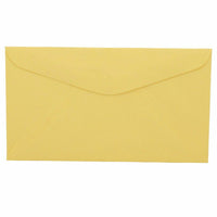 JAM Paper Enveloppes de couleur commerciale pastel #6 3/4 - 3,625" x 6,5" - Jaune canari - Paquet de 50-Couleur : Jaune canari