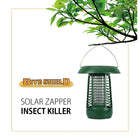Bite Shield - Destructeur d'insectes volants à énergie solaire Zapper-La grille basse tension tue les parasites aériens au contact