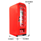 Koolatron – Refrigérateur distributeur Coke, 18 l (CVF18)-Graphiques et conception classique Coca-Cola nostalgique