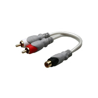 Electronic Master – Câble audio femelle RCA à mâle 2 RCA de 6 po, 1,6 x 5,5 x 7,9 po, gris-Câbles abordables de grande qualité permettant d’obtenir la meilleure qualité sonore que votre système peut fournir