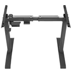 AnthroDesk - Bureau assis/debout electrique - Starter Noir avec une surface de travail WM 48" x 24"-Comprend une garantie d'un an sur toutes les pièces avec le service client d'AnthroDesk