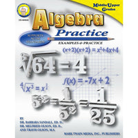 Livre numérique : Mark Twain - Algebra Practice Book, 404042-EB, 7e - 8e année-Vous recevrez deux courriels : le premier confirmant la totalité de votre commande et le second comportant un lien de téléchargement. Vous pourrez utiliser le lien de téléchargement immédiatement ou plus tard, comme vous le voulez.
