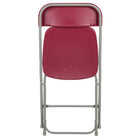 Flash Furniture – Chaise pliante HERCULES de luxe, capacité de 800 lb, plastique rouge (LEL3RED)-Le siège texturé assure une assise sûre