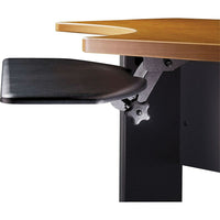 Bush® - Plateau articulé pour clavier de la collection Westfield/Cubix, noir-Plateau universel pour clavier et souris