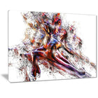Designart – Couple de patinage artistique, imprimé sur toile (PT2545-32-16)-Impression