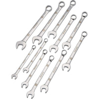 Dynamic Tools – Ensemble de clés à combinaison métriques, fini chromé miroir, 9 à 19 mm, 11 pièces-Comprend : 9, 10, 11, 12, 13, 14, 15, 16, 17, 18, 19 mm