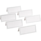 Gartner Studios® – Marque-places, 3 1/4 po x 1 5/8 po, blanc avec bordure platine, paq./48-Cartes blanches avec bordure platine

