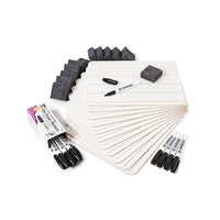Charles Leonard Lap Board Class Set, doublé, 1 face, paquet de 12-Méthode d'apprentissage respectueuse de l'environnement : il suffit d'écrire, d'effacer et de réutiliser