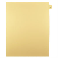 Markmaker - Intercalaires imprimes Legal, Chamois, 1/25th coupe, format lettre, sans trous, 25 tabs/PQT, 5 PQT/Boite, Numero 102-Intercalaires imprimes Legal