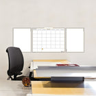 Planificateur mensuel effaçable à sec autocollant non daté WallMates AT-A-GLANCE - 18 po x 24 po - bilingue-Le planificateur est facile à effacer et à réutiliser pour le mois prochain