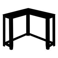 Monarch Specialties - 3657 Table D'Appoint Console De Coin 36 po L - Noir-Table d'entree avec un design d'angle unique dans une finition noire.