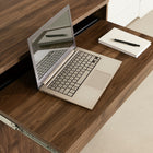South Shore - Flam Bureau secretaire multifonctions Noyer naturel-Doit être complètement assemblé par 2 adultes (outils non inclus)