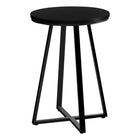 Monarch Specialties - 2175 Table D'Appoint - 22 po H/Noir/Metal Noir-Apportez une touche moderne a votre salon, bureau, salle familiale ou taniere avec cette elegante table de bout ronde en metal noir/noir