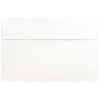 JAM Paper Enveloppes A9 doublées, blanc/argenté, 250/paquet-Intérieur vierge où écrire un mot personnalisé