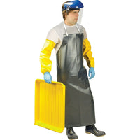 SCN Industrial - Tabliers À Usage Intensif, Polyester/Nitrile, 48po Lo X 35po La, Noir, paquet de 3-Couleur Noir