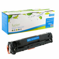 fuzion - HP 125A (CB541A) Cartouche De Toner Compatible - Rendement Standard - Cyan-Couleur d'encre: Cyan