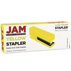 JAM Paper – Ensemble de travail et de bureau, agrafeuse et dévidoir à ruban, jaune (3378YE)-Quantité : (1) agrafeuse, (1) dévidoir de ruban adhésif (non inclus)