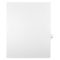 Mark Maker – Onglets séparateurs juridiques blancs, 1/25 onglets, format lettre, sans trous, numéro 91, 25/paquet-Onglets séparateurs blancs, 1/25 onglets