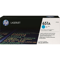 HP - Cartouche de toner cyan LaserJet d'origine 651A (CE341A)-Couleur : cyan