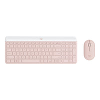 Logitech - MK470 Ensemble clavier et souris sans fil ultra-fin - Rose-Le combo sans fil Logitech MK470 est doté d'un clavier compact et moderne avec des touches ciseaux à profil bas, un pavé numérique et une disposition optimisée pour Windows