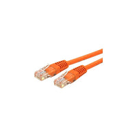 StarTech  Câble de raccordement anti-accrochage C6PATCH50OR de catégorie 6, 50 pi, orange-Deux connecteurs RJ-45 mâles assurant une connectivité transparente