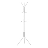 Monarch Specialties - 2164 Patere - Metal Blanc-Mettez une touche classique sur un porte-manteau pratique avec un anneau inferieur porte-parapluie, dote de 6 crochets pour accrocher votre manteau, bonnet, echarpe, pull
