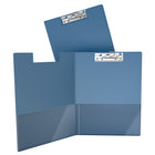 Davis Group Planchette a pince indispensable a levier Lettre, paquet de 10 – Bleu Marine-Elle présente des pochettes transparente à l'interieur de la couverture avant et arrière ce qui permet de protéger les documents