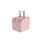 Chargeur mural double USB Basic Tech - Rose-Recharge deux appareils simultanément