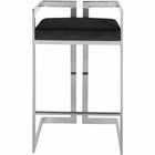 Plata Decor - Harvey Tabourets - Chrome / Noir - paquet de 2-Capacité de poids : 200 lb