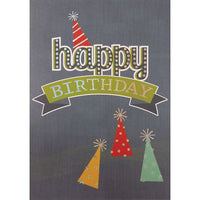Millbrook Studios – Cartes de souhaits et enveloppes, Happy Birthday, 5 3/8 x 7 3/4 po, 18/paquet (06177)-Imprimé sur papier cartonné non couché