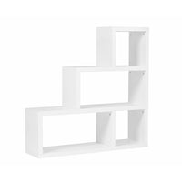 Étagère À Trois Niveaux Gry Mattr Parsons - Blanche-Construction unique à 3 niveaux avec une conception progressive