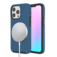 AXS - PROTech coque anti-choc avec bordures surelevees et une durabilite militaire pour Apple iPhone 13ProMax,Bleu Cobalt-Resistant aux chocs