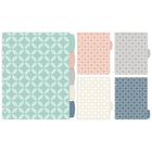 Intercalaires réversibles Big Tab Avery, motif ombré, 5 onglets-3-perforation - 3 classeurs