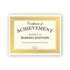 Geographics - Certificats  Rome papier cartonné - Feuille d'or - 8,5" x 11" - Paquet de 15-Papier spécial de qualité supérieure : honorez vos étudiants, athlètes ou employés lorsqu'ils dépassent les attentes avec vos propres certificats.