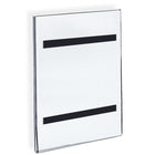 Azar Displays – Porte-affiche avec ruban magnétique, 10/paquet (129932)-Acrylique transparent