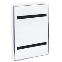 Azar Displays – Porte-affiche avec ruban magnétique, 10/paquet (129932)-Acrylique transparent