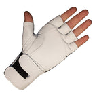 IMPACTO® 471-30 X-GR Paire Gant Antichocs avec Support de poignet, demi-doigts, coussinet gel dans la paume, cuir et nylon-1