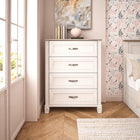 Ameriwood Home Beaumont - Commode à 4 tiroirs Rue Lane - chêne ivoire et chêne gris-La commode doit être assemblée à la livraison, nous recommandons la présence de deux adultes pour l’assembler