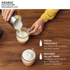 Keurig Mousseur à lait pour les lattes et les cappuccinos - fonction mousse chaude et froide - Noir-Facile à nettoyer : pas besoin de passer des heures à nettoyer après avoir perfectionné vos compétences de barista ; il suffit de laver le mousseur à lait Keurig dans l'évier avec un peu de savon et de le laisser sécher à l'air libre avant la prochaine utilisation