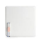 Tableau effaçable à sec Poppin, 12 "x 12", Blanc-Tableau magnétique effaçable à sec en acier enduit