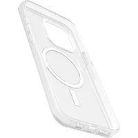 OtterBox - Symmetry MagSafe Coque pour iPhone 15 Pro Max 2023 - Transparente-Les aimants intégrés s'enclenchent fermement sur les chargeurs et accessoires MagSafe