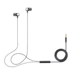 General Supply Goods + Co - Écouteurs intra-auriculaires filaires USB-C métalliques avec étui - Argent-Microphone intégré avec contrôle du volume
