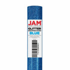JAM Paper -  Emballage cadeau – Papier d'emballage pailleté – 20 m² – Paillettes bleues – Rouleau vendu à l'unité-Taille : 20 pieds carrés par rouleau (2,5 pieds de large x 8 pieds de long)