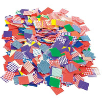 Roylco – Petits morceaux de mosaïque de 3/4 po, 4000/paquet (R-15649)-Faites de magnifiques motifs grâce à la vaste gamme de motifs de style contemporain sur l’un des côtés des morceaux de carton et les couleurs vives de l’autre