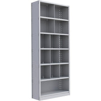 Metalware – Étagère enclenchable RK365, 7 tablettes, 36 x 18 x 88 po, gris pâle-Système de tablettes ajustables offrant un espace de rangement solide, mais économique qui convient à vos besoins
