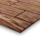 CTG Brands – Carreaux muraux « pelez et collez », grain de bois noyer 3D, 11,8 po x 11,8 po, beige, paq./6-Dimension parfaite : chaque feuillet de dosseret mesure 30cm L x 30cm H (11.8"L x 11.8"H) (environ 0,54 mètres carrés/5,80 pieds carrés par carton) ce qui représente 40% de couverture supplémentaire que les carreaux de 25,4cm x 25,4cm (10"x 10")